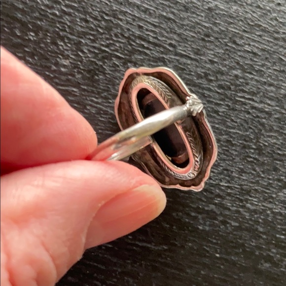 Vintage estate sterling silver opera ring - Picture 9 of 10